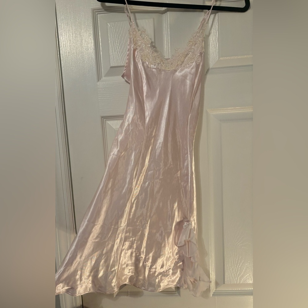 Studio Donatella lace-trimmed silk gown
